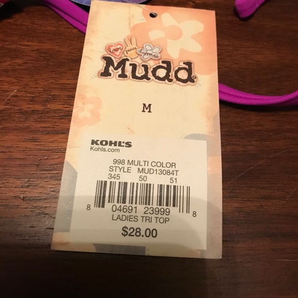 Striped Ruffle String Swim Top - Picture 7 of 8